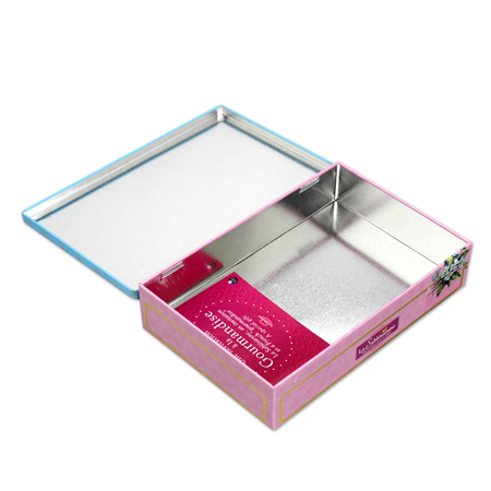 cosmetic metal tin box